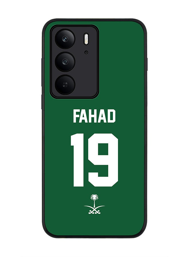 For Realme C75x / C75 4G Case,Slim fit Camera Protection, Shockproof Thin Phone cover  - Football - Saudi Arabia,  Fahad